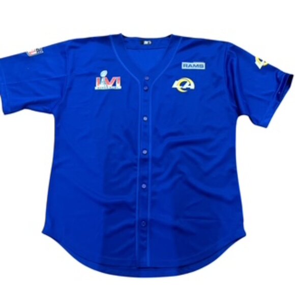 Pro Eagle Los Angeles Ram NFL Football Team Jersey Men’s Sz 3XL Button Up - Picture 4 of 13